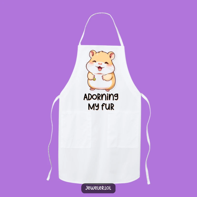 Funny Hamster Bracelet Chef Apron - Humorous Kitchen Wear for Sweet Cooks