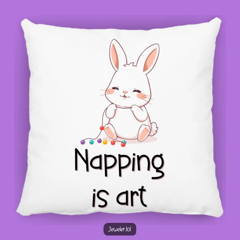 Comfy Funny Rabbit Bead Pillow - Soft, Whimsical Gift for Crafters